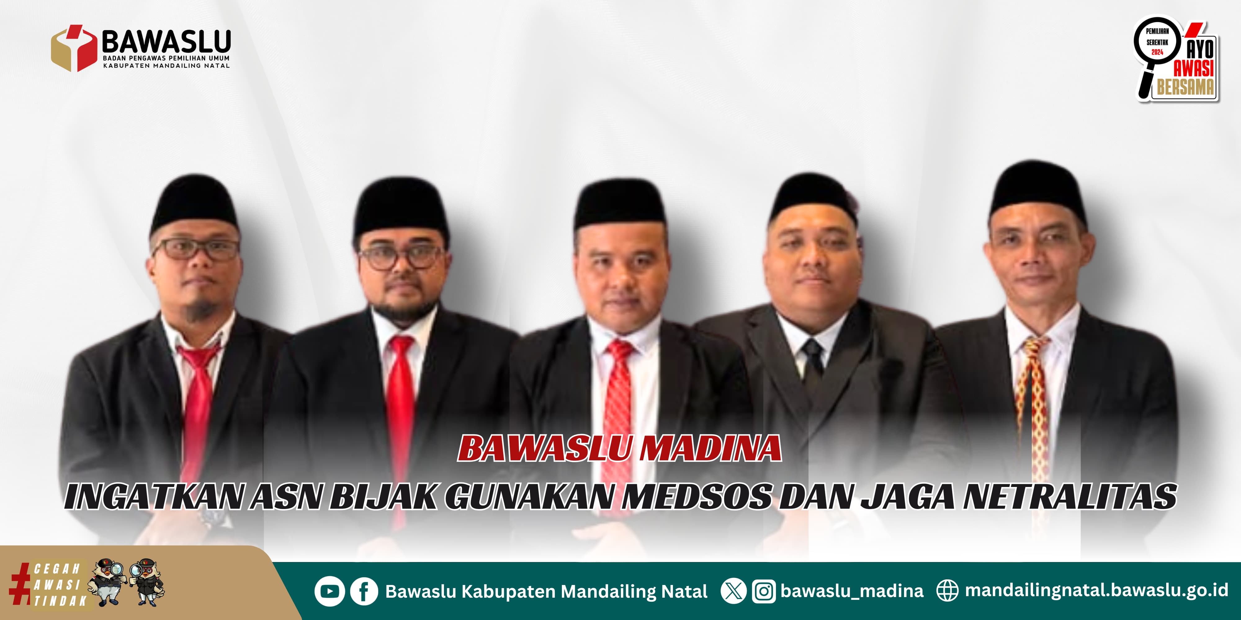 Bawaslu ingat ASN bijak gunakan medsos dan jaga netralitas