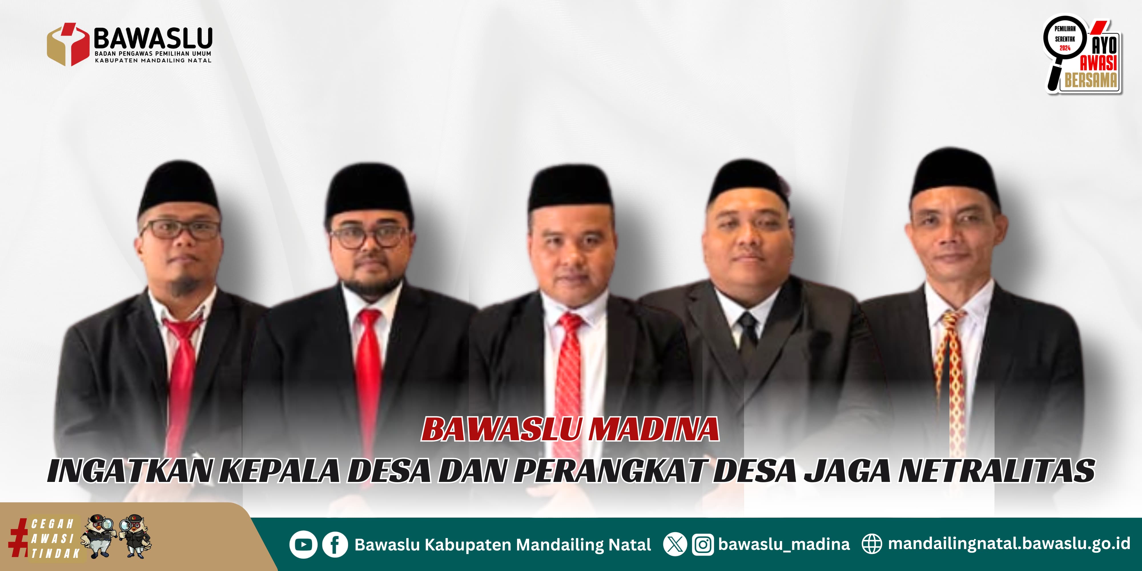 Bawaslu Ingatkan Kepala Desa dan Perangkat Desa Jaga Netralitas
