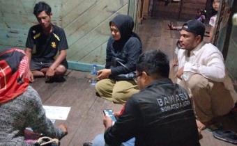 Patroli Kawal Hak Pilih Di Pulau Tamang, Satu-satunya TPS di Kepulauan di Mandailing Natal.